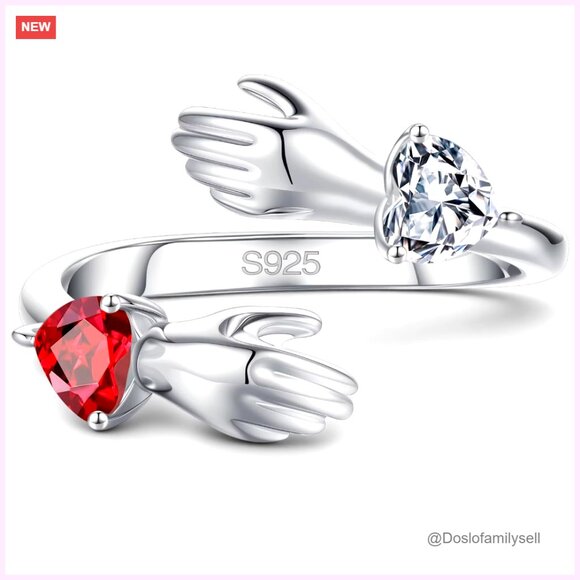 Jewelry - Sterling Silver Adjustable Hug Ring Elegant Minimal Chic Anniversary Gift